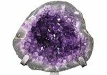 Amethyst Jewelry Box Geode On Stand - Gorgeous #94319-2